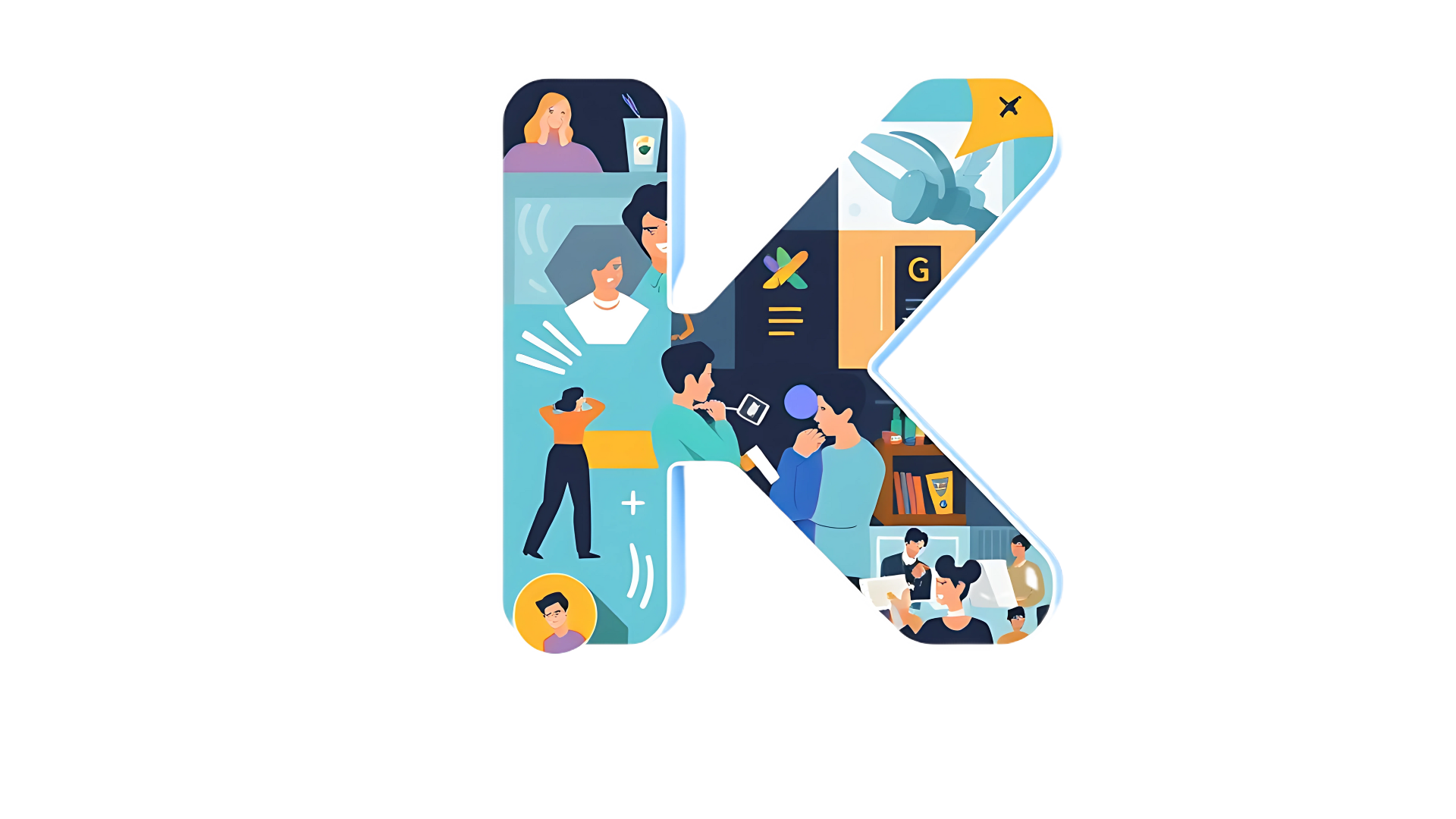 Illustrated Kusuma Academy K logo